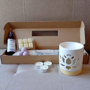 Pack Ritual Descanso con quemador de flor de loto