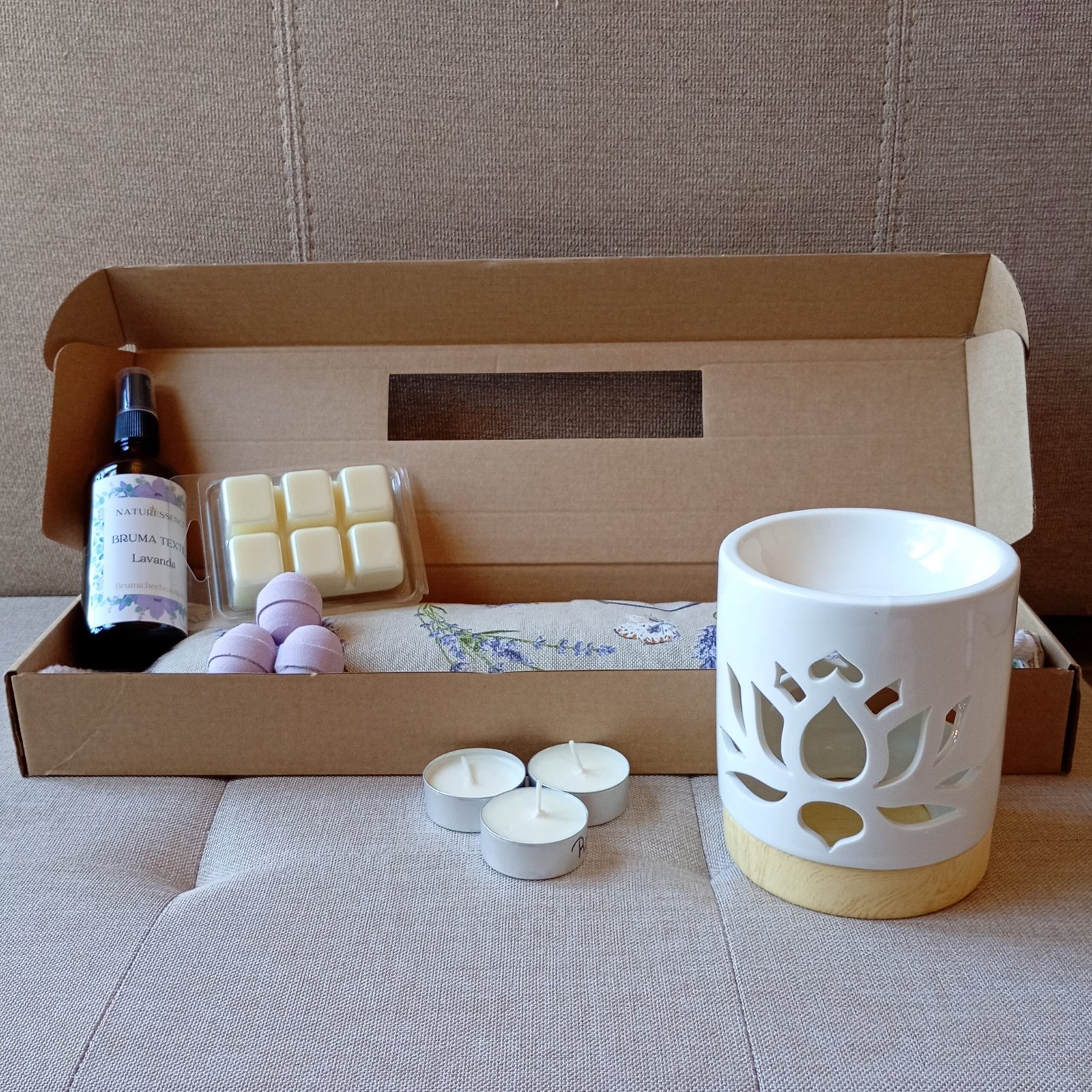 Pack Ritual Descanso con quemador de flor de loto