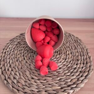 Besos de fresa (fresas y frambuesa)