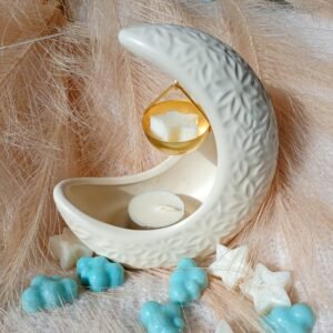 Quemador colgante luna creciente (blanca)