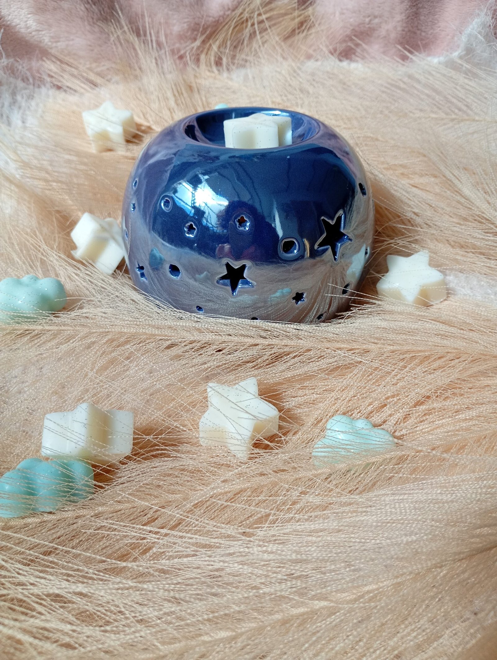 Quemador iridiscente estrellas